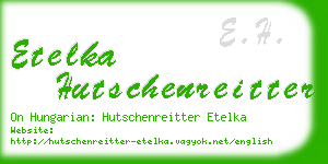 etelka hutschenreitter business card